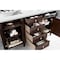James Martin Vanities Brittany 60in Double Vanity, Burnished Mahogany w/ 3 CM Ethereal Noctis Quartz Top 650-V60D-BNM-3ENC - alternate 4